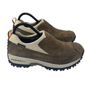 Merrell Polar Moc Shoes Womens 9 Dark Taupe Waterproof Slip On Outdoor Gorpcore